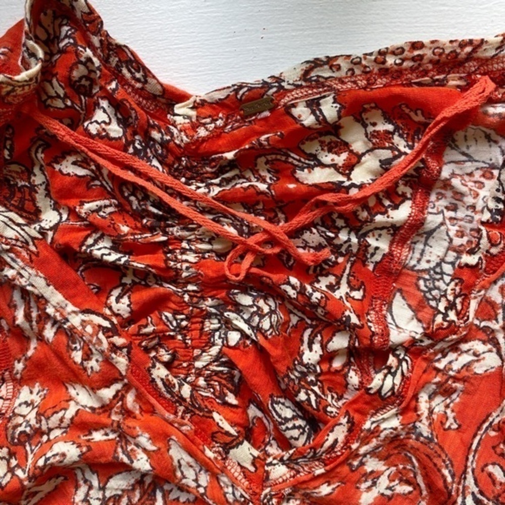 Free People Say The Word‎ Top / Ruby Red Combo Cropped Top - Picture 14 of 15